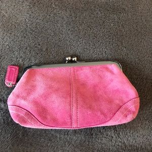 Coach pink clutch!